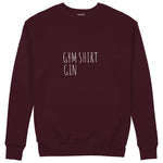 Gin Shirt Sweatshirt – Bordo – ön görünüm