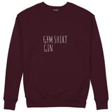 Gin Shirt Sweatshirt – Bordo – ön görünüm