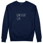 Gin Shirt Sweatshirt – Lacivert – ön görünüm