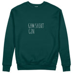Gin Shirt Sweatshirt – Koyu Yeşil – ön görünüm