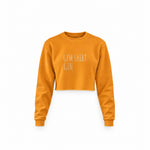 Gin Shirt Crop Sweatshirt – Turuncu – ön görünüm