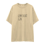 Gin Shirt Oversize Tişört — Krem — ön görünüm