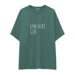 Gin Shirt Oversize Tişört — Yeşil — ön görünüm
