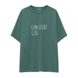 Gin Shirt Oversize Tişört — Yeşil — ön görünüm