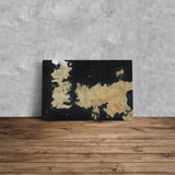 Game Of Thrones Map Canvas Print