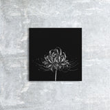 Gray Flower Kanvas Tablo