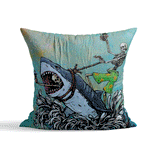 Great White - Köpek Balığı Çift Taraflı Kırlent Kılıfı 2 Adet