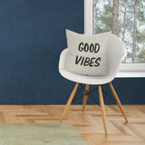 Good Vibes Double Sided Throw Pillow Cover 2 Pieces