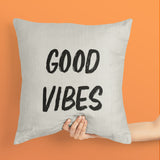 Good Vibes Double Sided Throw Pillow Cover 2 Pieces