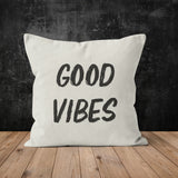 Good Vibes Double Sided Throw Pillow Cover 2 Pieces