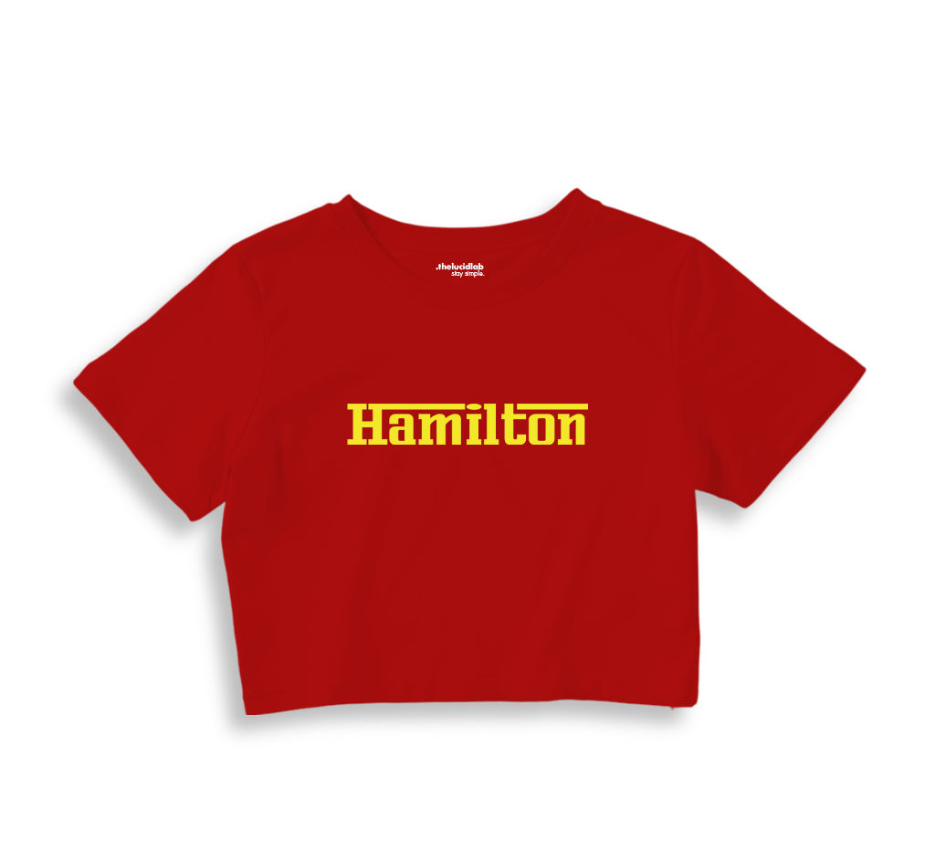 Hamilton / Ferrari Crop Tişört