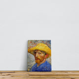 Van Gogh Self-Portrait with Straw Hat Canvas Painting