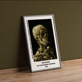 Skull Of A Skeleton With Burning Cigarette Poster