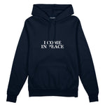 ICOMPEACE Oversize Hoodie – Lacivert – ön görünüm