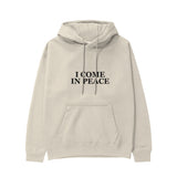 ICOMPEACE Regular Hoodie – Krem – ön görünüm