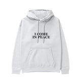 ICOMPEACE Regular Hoodie – Beyaz – ön görünüm