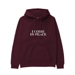 ICOMPEACE Regular Hoodie – Bordo – ön görünüm