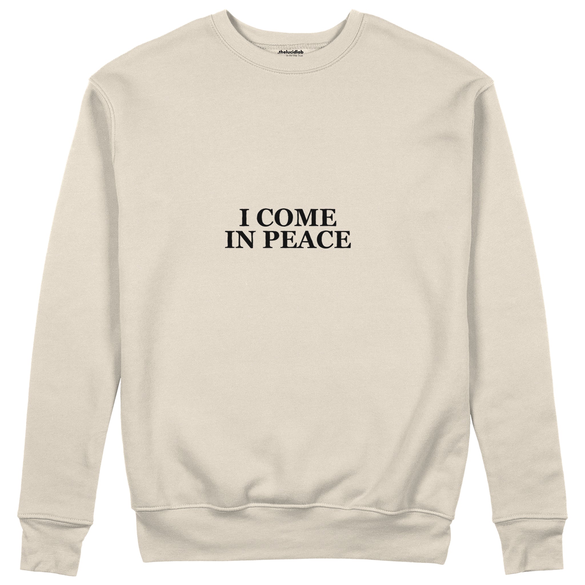 ICOMPEACE Regular Sweatshirt – Bej – ön görünüm