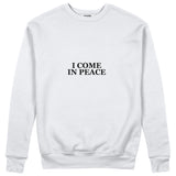 ICOMPEACE Regular Sweatshirt – Beyaz – ön görünüm