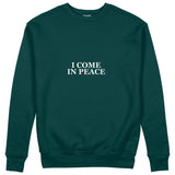 ICOMPEACE Regular Sweatshirt – Koyu Yeşil – ön görünüm