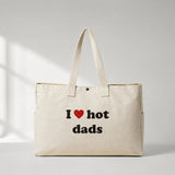 I Love Hot Dads Daily Tote Bag