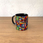 Avengers Comic Book Siyah Kulplu Bardak