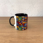 Avengers Comic Book Siyah Kulplu Bardak