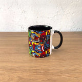 Avengers Comic Book Siyah Kulplu Bardak