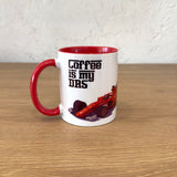 Coffee is my DRS Kırmızı Kulplu Bardak