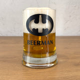 BEERMAN / Baskılı Paşabahçe Kulplu Bira Bardağı