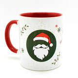 Green Santa Claus Kokina Snowflake Christmas Cup with Handle