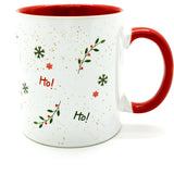 Green Santa Claus Kokina Snowflake Christmas Cup with Handle