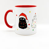 Christmas Cats Fun New Year Cup with Handle