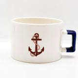 Claret Red Anchor U Handled Mug