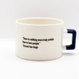 Siesta / Vincent Van Gogh Navy Blue U-Handled Mug