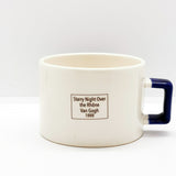 Starry Night Over the Rhône - Starry Night Over the Rhone Dark Blue U-Handled Mug