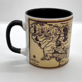 Lord of the Rings Middle Earth Map - Lord Of The Rings Black Glass With Handle