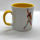 Freddie Mercury Sarı Kulplu Bardak