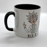 Rick It Siyah Kulplu Bardak