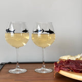 Sharks / Baskılı Paşabahçe Şarap Kadehi