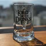 The Lord of the Drinks / Printed Paşabahçe Beer Glass with Handle