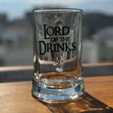 The Lord of the Drinks / Baskılı Paşabahçe Kulplu Bira Bardağı