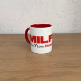 MILF / Man I Love Fitness Kırmızı Kulplu Bardak