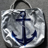 Anchor Pattern Beach Bag