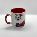 Coffee is my DRS Red Glass with Handle