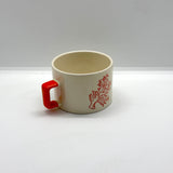 Orange Coral / Coral Orange U Handled Mug