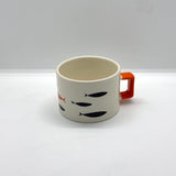 Way of Fish - Fish / Orange U Handled Mug