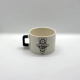 Steampunk Skull Black U-Handled Cup