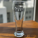 Save Water Drink Beer / Yazılı Paşabahçe Bira Bardağı