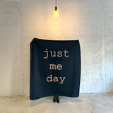 Just Me Day Navy Blue Polar TV Blanket